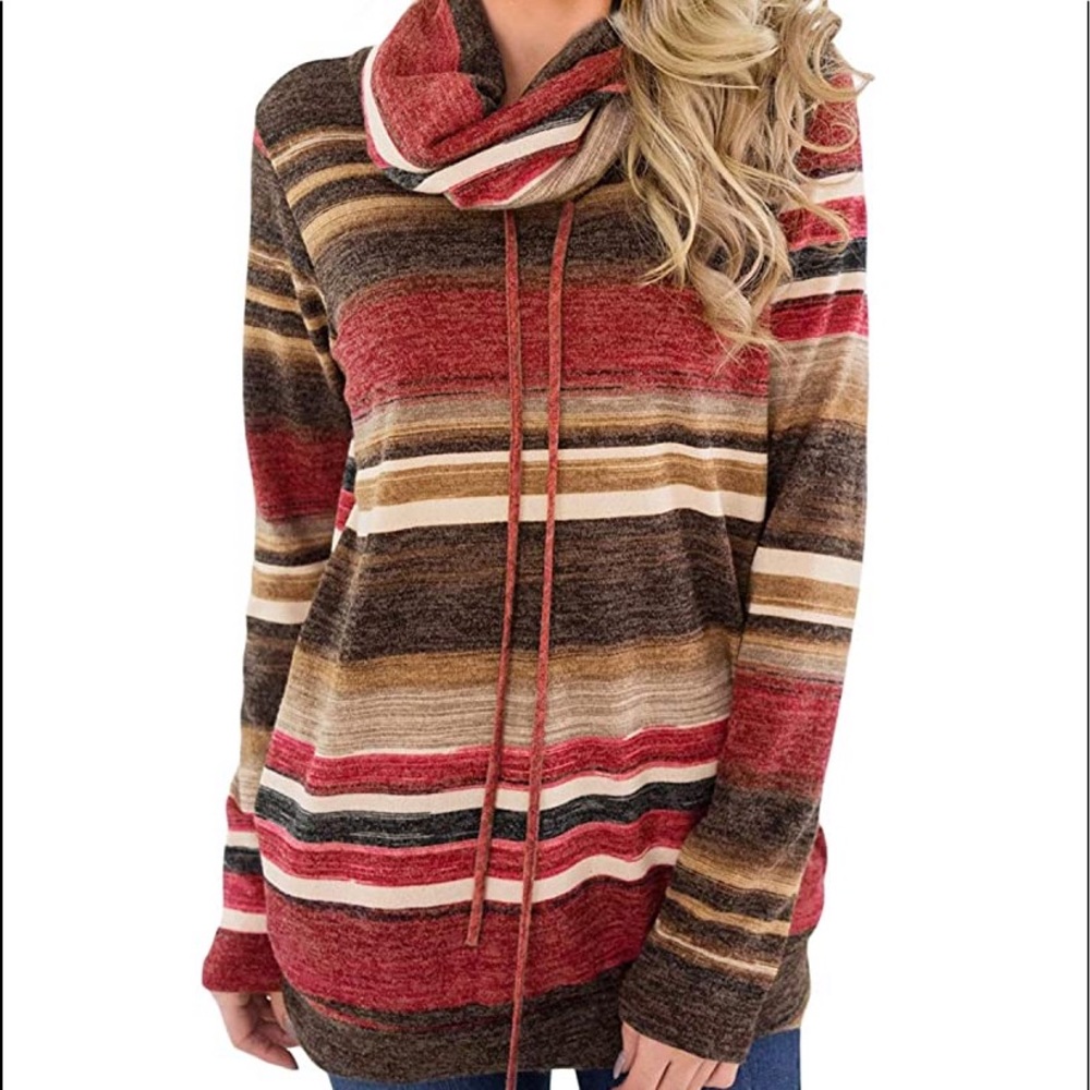 Beautiful woman sweatshirt top with pocket - Picture 1 of 5